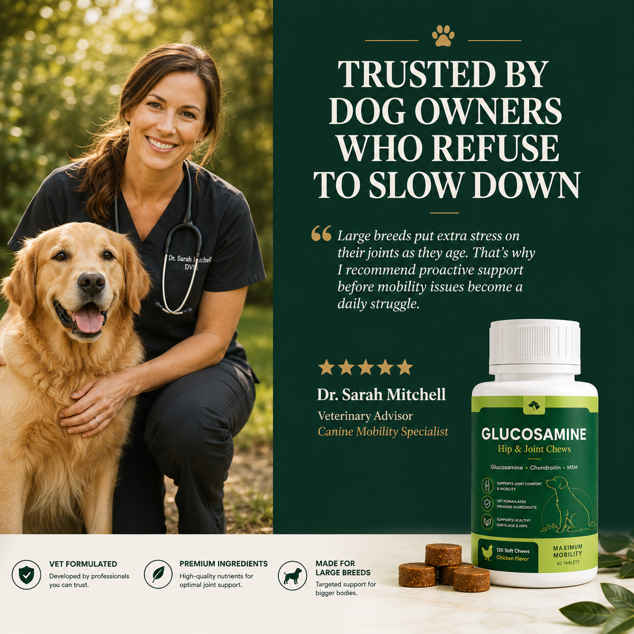 Hip & Joint Chews for Large Dogs