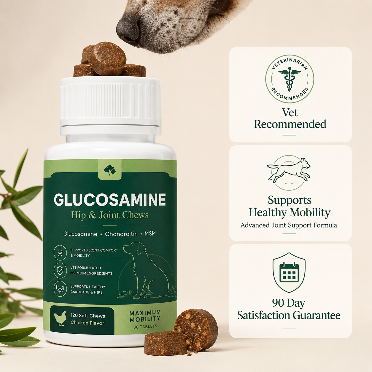Hip & Joint Chews for Large Dogs