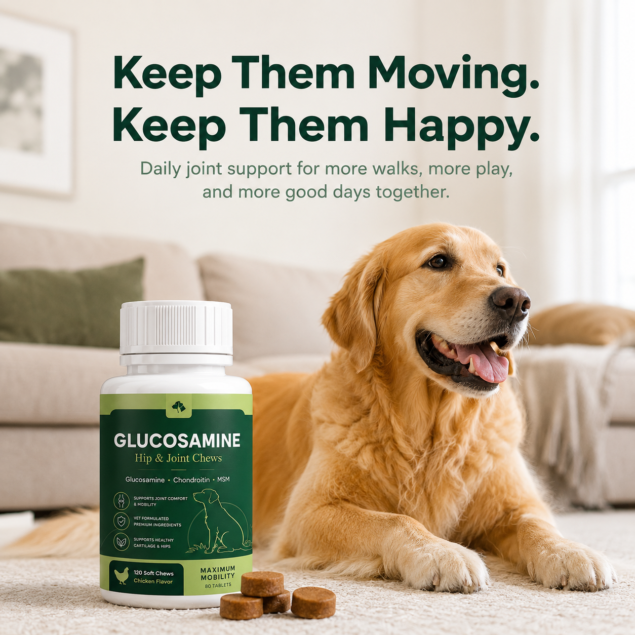 Hip & Joint Chews for Large Dogs