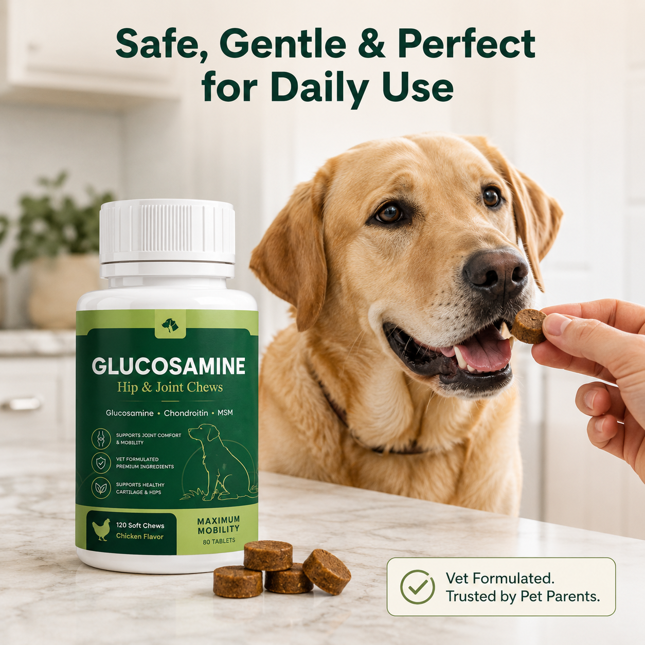 Hip & Joint Chews for Large Dogs